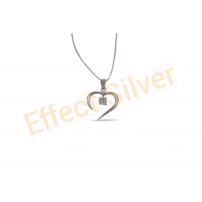 Silver medallion - "Heart" 